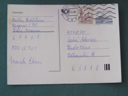 Czech Republic 1995 Stationery Postcard Hora Rip Mountain Sent Locally - Brieven En Documenten