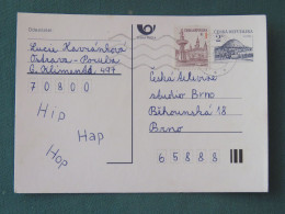 Czech Republic 1995 Stationery Postcard Hora Rip Mountain Sent Locally - Cartas & Documentos