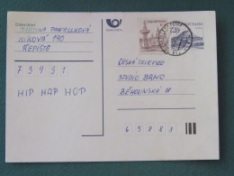 Czech Republic 1995 Stationery Postcard Hora Rip Mountain Sent Locally - Briefe U. Dokumente