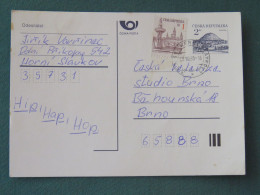 Czech Republic 1995 Stationery Postcard Hora Rip Mountain Sent Locally - Storia Postale