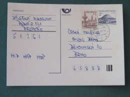 Czech Republic 1995 Stationery Postcard Hora Rip Mountain Sent Locally - Lettres & Documents