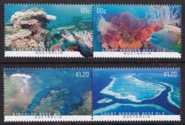 Australia 2013 Coral Reefs  Set Of 4 MNH - Neufs