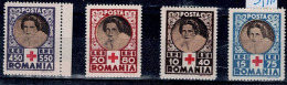 ROMANIA 1945 RED CROSS MI No 827-30 MNH VF!! - Neufs