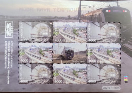 O) 2020 INDONESIA, MASS RAPID TRANSIT JAKARTA, RAILWAY TUNNEL, ELECTRIC TRAIN, TRAIN TRACK., MNH - Indonésie