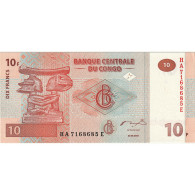 Billet, Congo Republic, 10 Francs, 2003, 2003-06-30, NEUF - República Del Congo (Congo Brazzaville)