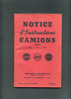 AUTOMOBILE - NOTICE D'INSTRUCTIONS CAMIONS CHRYSLER CORPORATION - Auto