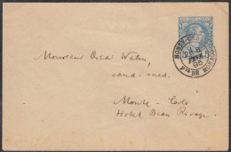 Monaco - Monte Carlo Ganzsachen Umschlag 1895 Als Ortsbrief   (27849 - Sonstige & Ohne Zuordnung
