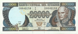 Ecuador - 20.000 Sucres - 26.03.1999 - Pick: 129.f - Unc. - Serie AH - Banco Central - 20000 - Ecuador