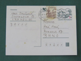 Czech Republic 1997 Stationery Postcard 3 + 1 Kcs Sent Locally - Brieven En Documenten