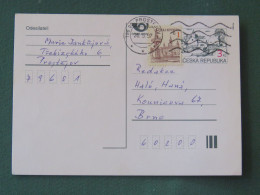 Czech Republic 1997 Stationery Postcard 3 + 1 Kcs Sent Locally - Brieven En Documenten