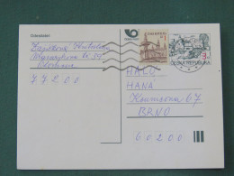 Czech Republic 1997 Stationery Postcard 3 + 1 Kcs Sent Locally - Lettres & Documents