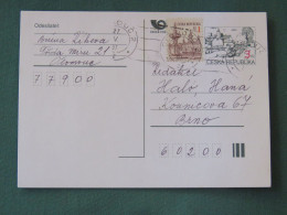 Czech Republic 1997 Stationery Postcard 3 + 1 Kcs Sent Locally - Brieven En Documenten