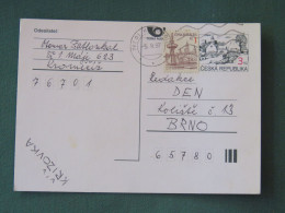 Czech Republic 1997 Stationery Postcard 3 + 1 Kcs Sent Locally - Storia Postale