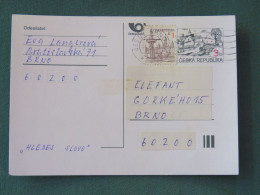 Czech Republic 1997 Stationery Postcard 3 + 1 Kcs Sent Locally - Lettres & Documents