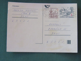 Czech Republic 1997 Stationery Postcard 3 + 1 Kcs Sent Locally - Lettres & Documents