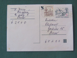 Czech Republic 1997 Stationery Postcard 3 + 1 Kcs Sent Locally - Lettres & Documents