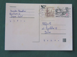 Czech Republic 1997 Stationery Postcard 3 + 1 Kcs Sent Locally - Cartas & Documentos