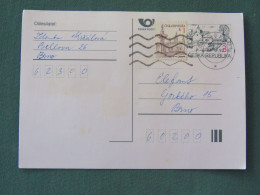 Czech Republic 1997 Stationery Postcard 3 + 1 Kcs Sent Locally - Covers & Documents