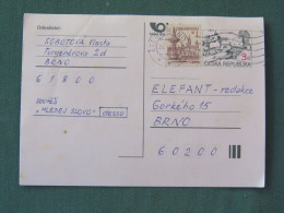 Czech Republic 1997 Stationery Postcard 3 + 1 Kcs Sent Locally - Cartas & Documentos