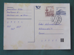 Czech Republic 1997 Stationery Postcard Hora Rip Mountain Sent Locally - Covers & Documents