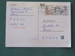 Czech Republic 1997 Stationery Postcard 3 + 1 Kcs Sent Locally - Covers & Documents