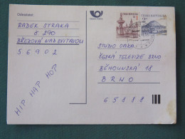 Czech Republic 1997 Stationery Postcard Hora Rip Mountain Sent Locally - Covers & Documents