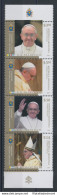 2013 Argentina Pontificato Papa Francesco Striscia 4 Valori N. 1632/35 MNH** - Emissions Communes