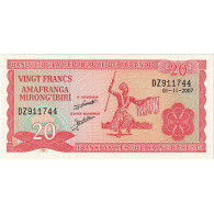 Billet, Burundi, 20 Francs, 2007, 2007-11-01, NEUF - Burundi