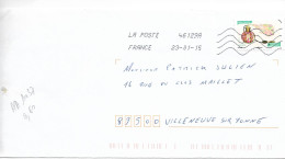 France 2014 - AA 1037- Oblitéré S/enveloppe 01/2015 / L'ODORAT : FRAGRANCES (Vaporisateur)  // Lot B - Cartas & Documentos