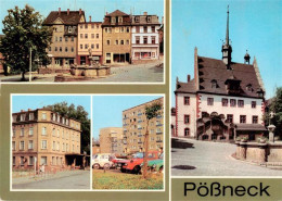 73960061 Poessneck Markt Und Mauritiusbrunnen HO Hotel Posthirsch Neubausiedlung - Poessneck