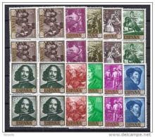 LOTE 2000 ///  (C100)  ESPAÑA  1959   -EDIFIL 1238/47** MNH  DIEGO VELAZQUEZ.  BLOQUES DE 4 - Nuovi