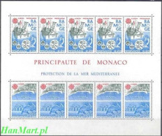 Monaco 1986 Mi Block 32 MNH  (ZE1 MNCbl32) - Fishes