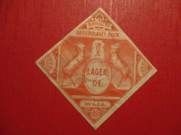 OLD BEER LABEL - BOCK'S STOCK BEER FINLAND  D-0231 - Bier