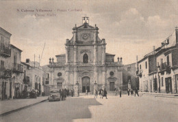 CARTOLINA - SANTA CATERINA VILLARMOSA (CALTANISSETTA) PIAZZA GARIBALDI - Caltanissetta