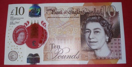 UK Great Britain 10 Pounds 2016 UNC P- 395 Polymer - 10 Pounds