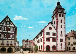 72953461 Mosbach Baden Marktplatz Mit Rathaus Fachwerk Historisches Gebaeude Fus - Mosbach