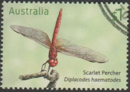 AUSTRALIA - USED - 2017 $1.00 Stamp Collecting Month: Dragonflies - Scarlet Percher - Gebraucht