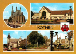 72950832 Koethen Anhalt Markt St Jakobskirche Bahnhof Rathaus Joh Seb Bach Geden - Köthen (Anhalt)