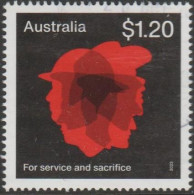AUSTRALIA - USED - 2023 $1.20 Poppies Of Remembrance - Red - For Service And Sacrifice - Usados