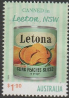 AUSTRALIA - USED - 2024 $1.20 Nostalgic Tinned Fruit Labels - Letona Peaches, Leeton, New South Wales - Gebraucht