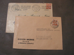 Hamburg , Mainz 2 Alte Briefe 1946, 1947 - Brieven En Documenten