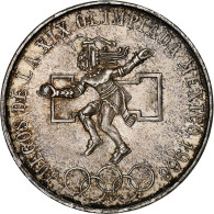 Mexique, 25 Pesos, Summer Olympics - Mexico, 1968, Mexico City, Argent, SUP - Mexico