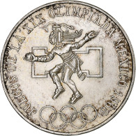 Mexique, 25 Pesos, Summer Olympics - Mexico, 1968, Mexico City, Argent, SUP+ - Mexico