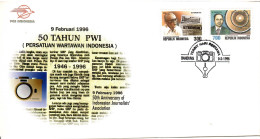 Indonesia 1996, 50th Anniversary Of Indonesian Journalists' Association, FDC - Indonésie