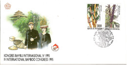 Indonesia 1995, IV International Bamboo Congress 1995, FDC - Indonésie