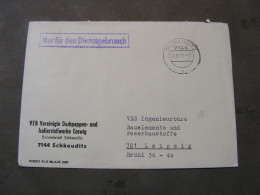 Schkeuditz  Dienst Brief 1975 - Brieven En Documenten