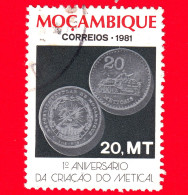 MOZAMBICO - Usato - 1981 - 1° Anniversario Dell'istituzione Del Metical - Monete - 20 MT Coins - 20 - Mozambique