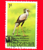 TANZANIA - Usato - 1982 - Uccelli - Segretaria (Sagittarius Serpentarius) - 1 - Tanzania (1964-...)