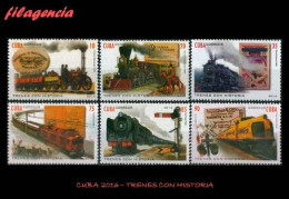 CUBA MINT. 2016-15 TRENES CON HISTORIA - Neufs