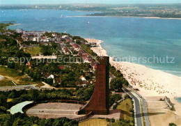 72947257 Laboe Fliegeraufnahme Marine-Ehrenmal Strand Laboe - Laboe